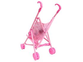 Carrinho De Boneca De Brinquedo Infantil Rosa Com Boneca Bebê Importway