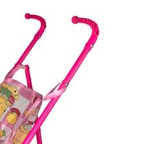 Carrinho de Boneca Dobrável Rosa Brinquedo Menina Portátil Leve Passeio Imaginação Criatividade Infantil Carrinho de Boneca Dobrável Rosa Brinquedo Menina Portátil Leve Passeio Imaginação Criatividade Infantil