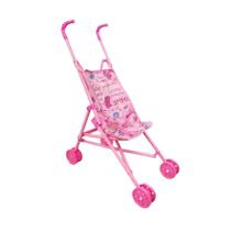 Carrinho de Boneca Infantil DDG5008 Dobrável Rosa DDG Importadora Carrinho de Boneca Infantil DDG5008 Dobrável Rosa DDG Importadora