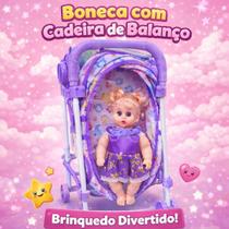 Carrinho De Boneca Infantil Dobrável Com Boneca Bebê Entrega Rapida