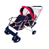 Carrinho de Boneca Milano Poá de Gêmeos B8