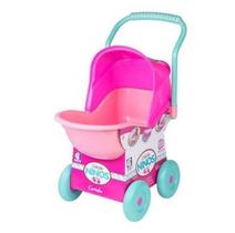 Carrinho de Boneca Ninos Baby Rosa e Verde - Cotiplás 2215