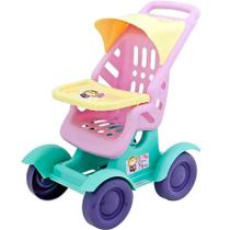 Carrinho de boneca pequena mamae tilin