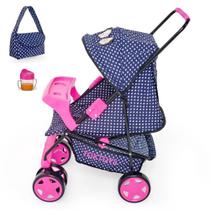 Carrinho de Boneca Reborn Milano Alive xikitinha Menina Rosa Unicórneo