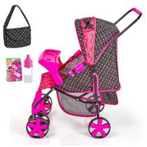 Carrinho de Boneca Reborn Roma Xikitinha Milano Alive Oliveira