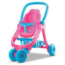 Carrinho de Boneca Rosa 3 em 1 Vira Bebê Conforto Cadeirinha - Diver Toys
