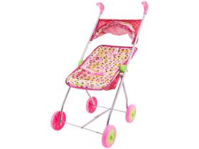 Carrinho de Boneca Semi Luxo II Rosa com Capota - Brinquedos Oliveira Carrinho de Boneca Semi Luxo II Rosa com Capota - Brinquedos Oliveira