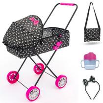 Carrinho de Boneca Veneza 79 CM ALT Bebe Reborn Milan Luxo
