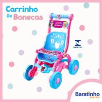 Carrinho de Bonecas Infantil Rosa Para Passeio Menina 60cm - Líder Brinquedos