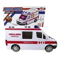Carrinho De Brinquedo Ambulância Com Sirene Som Luz Resgate - Enviamos no mesmo dia Carrinho De Brinquedo Ambulância Com Sirene Som Luz Resgate - Enviamos no mesmo dia