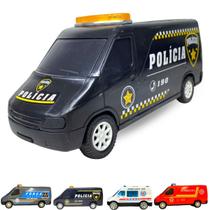 Carrinho De Brinquedo Bombeiro Resgate Policia Ambulância - Europio