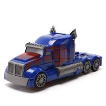 Carrinho de Brinquedo Caminhão Transformers 2 em 1 Vira Robô Com Som e Luz a Pilha Carrinho de Brinquedo Caminhão Transformers 2 em 1 Vira Robô Com Som e Luz a Pilha