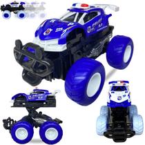 Carrinho De Brinquedo Carro Da Polícia Rodas Emborrachadas
