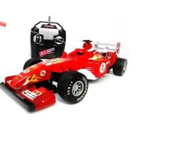 Carrinho de Brinquedo com Controle Remoto Corrida Fórmula 1 Deluxe Car F1 Vermelho Ferrari - Toys