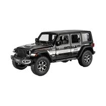 Carrinho De Brinquedo De Metal Fundido Em Liga, Escala 1:22, Jeep Wrangler Rubicon Para Crianças,