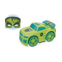 Carrinho de Brinquedo Hero Time Verde Com Mascara Hulk