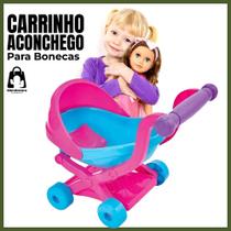 Carrinho de Brinquedo Infantil para Bonecas Rosa Dia Das Crianças Menina