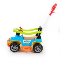 Carrinho de Brinquedo Jipe Infantil Empurrador Colorido