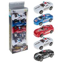 Carrinho de Brinquedo Modelo Viaturas Carros de Policia Kit com 5 Carrinho de Brinquedo Modelo Viaturas Carros de Policia Kit com 5