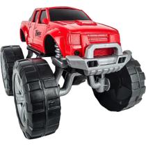 Carrinho De Brinquedo Monster Truck Com Rodas Grande Usual Brinquedos 19cm