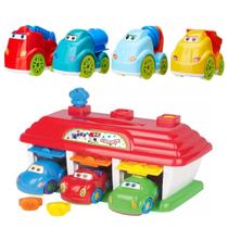 Carrinho de Brinquedo P/ Bebês Com Baby Garagem Educativo