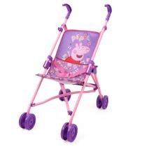 Carrinho de brinquedo Peppa Pig dobrável para bonecas de até 60 cm