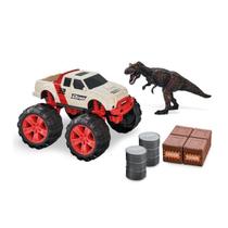 Carrinho de Brinquedo Pick-Up Dino Runners com Dinossauro e Acessórios