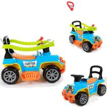 Carrinho de Brinquedo Quadriciclo Infantil Jip Jip Passeio Porta Objeto Haste Articulada Coordenação Motora Para Bebê - Maral