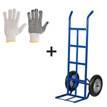 Carrinho de Carga Armazém 300Kg Reforçado Metalosa Com Luva de Malha Uso Geral Vonder Carrinho de Carga Armazém 300Kg Reforçado Metalosa Com Luva de Malha Uso Geral Vonder