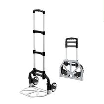 Carrinho de Carga Dobrável com Capacidade de 80kg - Três Alturas Ajustáveis