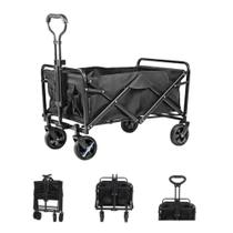 Carrinho de Carga Dobrável Multiuso - Preta Carrinho de Carga Dobrável Multiuso - Preta
