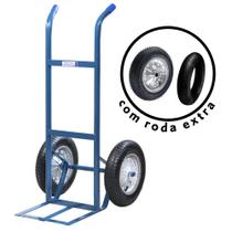 Carrinho de Carga Metalosa 2 Rodas 150kg com Roda de Reposição Carrinho de Carga Metalosa 2 Rodas 150kg com Roda de Reposição