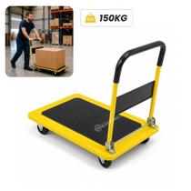 Carrinho de Carga Plataforma 150kg Dobrável - Ref: BOM2852 Carrinho de Carga Plataforma 150kg Dobrável - Ref: BOM2852