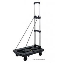 Carrinho de Carga Plataforma ABS Dobrável 100Kg - 5 Rodas 360 Globalmix GT084 Carrinho de Carga Plataforma ABS Dobrável 100Kg - 5 Rodas 360 Globalmix GT084