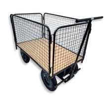 Carrinho de Carga Plataforma Gradeado 300 kg Rolwes