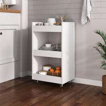 Carrinho de Chão Gabinete Lume Armário Multiuso Organizador Banheiro com Rodízios Nicho Carrinho de Chão Gabinete Lume Armário Multiuso Organizador Banheiro com Rodízios Nicho