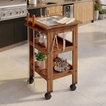 Carrinho de Churrasco Mesa Gourmet Bistrô Cerâmica Churrasqueira Madeira Maciça Imbuia - Lyam Decor Carrinho de Churrasco Mesa Gourmet Bistrô Cerâmica Churrasqueira Madeira Maciça Imbuia - Lyam Decor