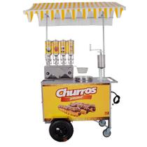 Carrinho de Churros Gourmet R2 4 Doceiras e Masseira Fuso R0077