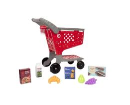 Carrinho de compras de brinquedos JAKKS Pacific Tiny Target com 12 peças