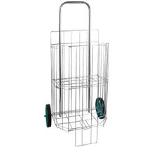 Carrinho De Compras Dobrável Com Rodízio 33X43Cm