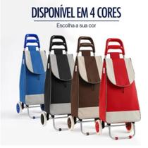 Carrinho de Compras Feira Multiuso Bolsa Removível