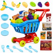 Carrinho de Compras Infantil com 21 Acessórios Castela Carrinho de Compras Infantil com 21 Acessórios Castela