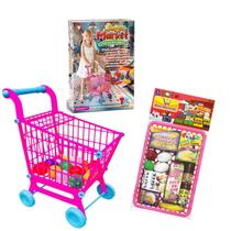 Carrinho de Compras Infantil Com Frutinhas e Legumes + Mini Mercado