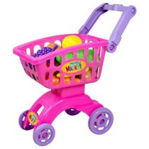 Carrinho De Compras Infantil Super Market Rosa 8704 - Braskit