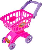 Carrinho De Compras Infantil Supermercado Mercadinho Rosa 8707 - Braskit