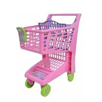 Carrinho De Compras Market Rosa 56cm 871 - Magic Toys Carrinho De Compras Market Rosa 56cm 871 - Magic Toys