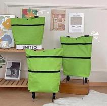 Carrinho de Compras Portátil que Vira Bolsa Leveza, Durabilidade e Praticidade para suas Compras