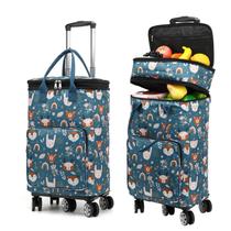 Carrinho de compras RDGDFONG 2 em 1 com rodas, bolsa impermeável Animal Carrinho de compras RDGDFONG 2 em 1 com rodas, bolsa impermeável Animal