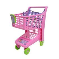 Carrinho De Compras Rosa Infantil Supermercado - Magic Toys