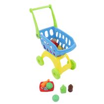 Carrinho de compras Toy Agatige Kids com mini mercearia e conjunto de frutas